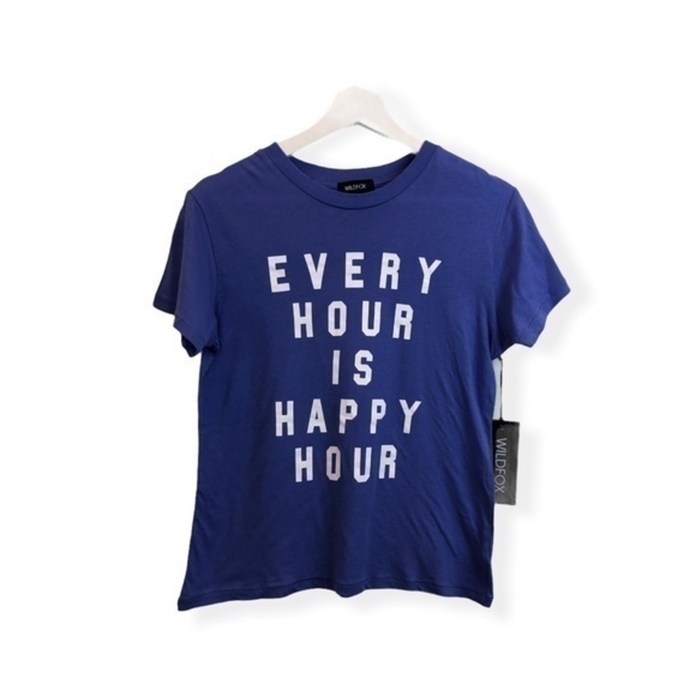Wildfox Every Hour Is Happy Hour Graphic T-shirt